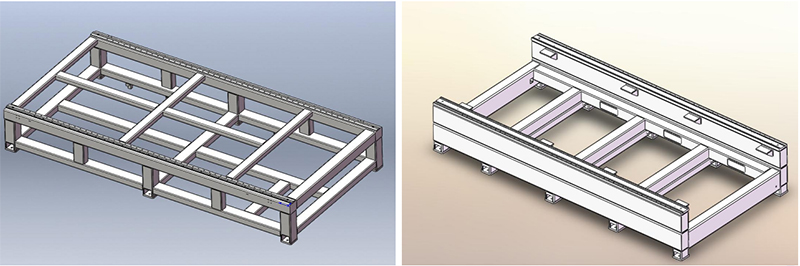 Fiber Laser Cutting Machine Lathe Bed