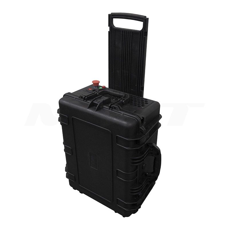 Trolley case LXC-100W Cheap Rust Removal Pulse Fiber Laser Cleaning Machine