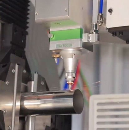 Alibaba certified fiber laser tube cutting machine cut SS steel tube 0.6mm diameter 50mm