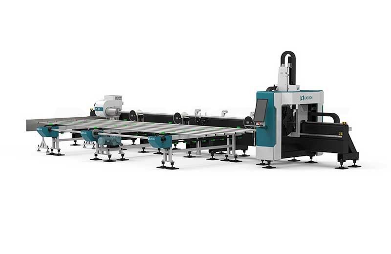 LX62TNA Semi-Automatic-Feeding-Device Fiber Laser Tube Cutting Machine For Metal Pipe