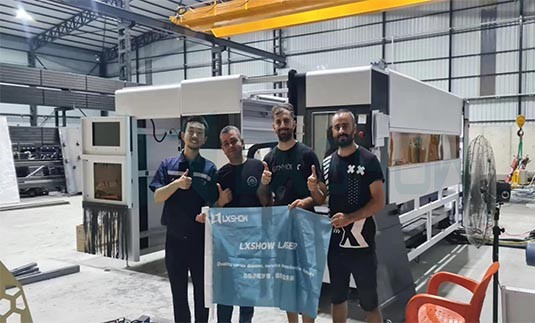 LXSHOW On-site Training in Turkey on China Laser Cutting Machine LX3015PT