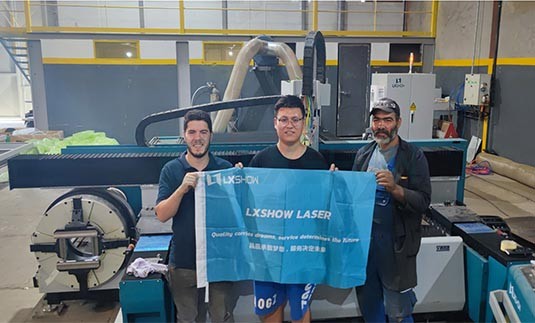 LXSHOW’s Technical Support in Tunisia for the LX6020LDT Best Fiber Laser Cutting Machine