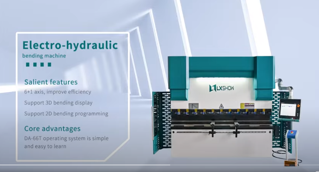 [LXSHOW LASER] Electro-hydraulic bending machine 66T system 6+1 axis