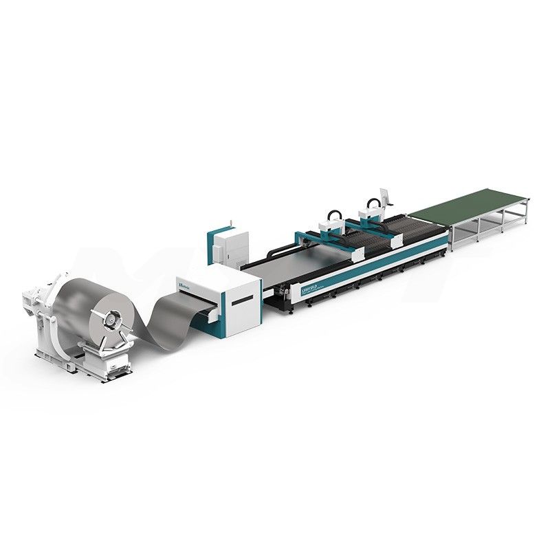 LX6015FLD Coil Fed Laser Cutting Machine With Decoiling And Levelling