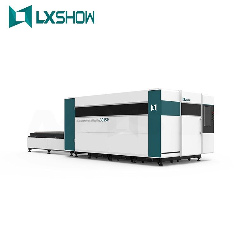 LX3015p High Power Fiber Laser Metal Steel Cutting Machine with Full Cover and Exchange Table Price 3kw 4kw 6kw 8kw 12kw