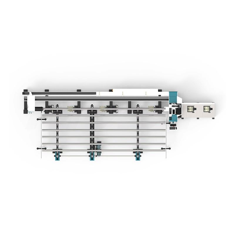 LX62TUA Laser Cutting Tube Machine for Metal Pipe with Profiling Roller + Semi-Automatic Loading Rack