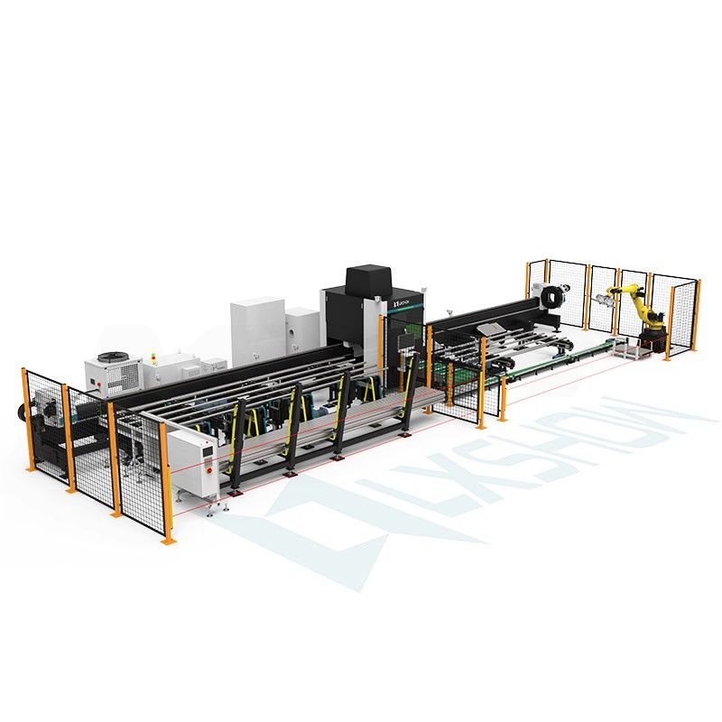 LX624TX 12000w High Power Fiber Multifunctional Laser Cutting Machines for Metal Tube with Automatic Loading and Unloading