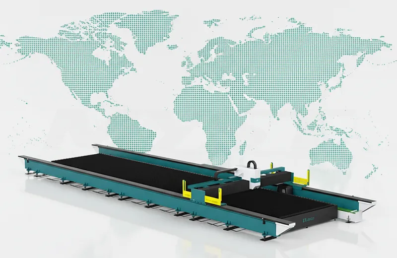 2026 All-New Upgraded High-End Large Format LX13025LC 1.5KW-30KW Fiber Laser Cutting Machine