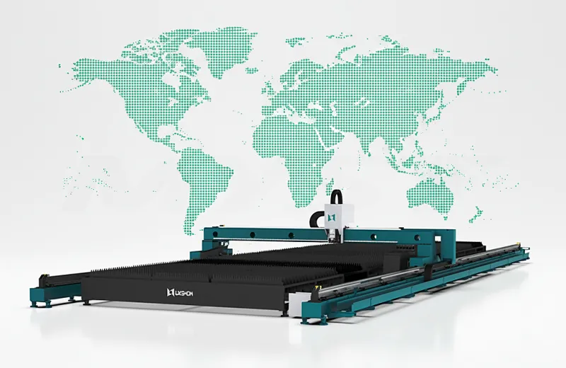 2026 Ultra-high Power Large Format LX13035LA 1.5KW-80KW CNC Fiber Laser Cutting Machine