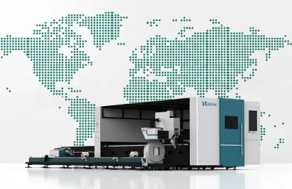 High Power Full Covered LX3015PHOT Metal Plate and Pipe Fiber Laser Cutting Machine with Exchange Platform