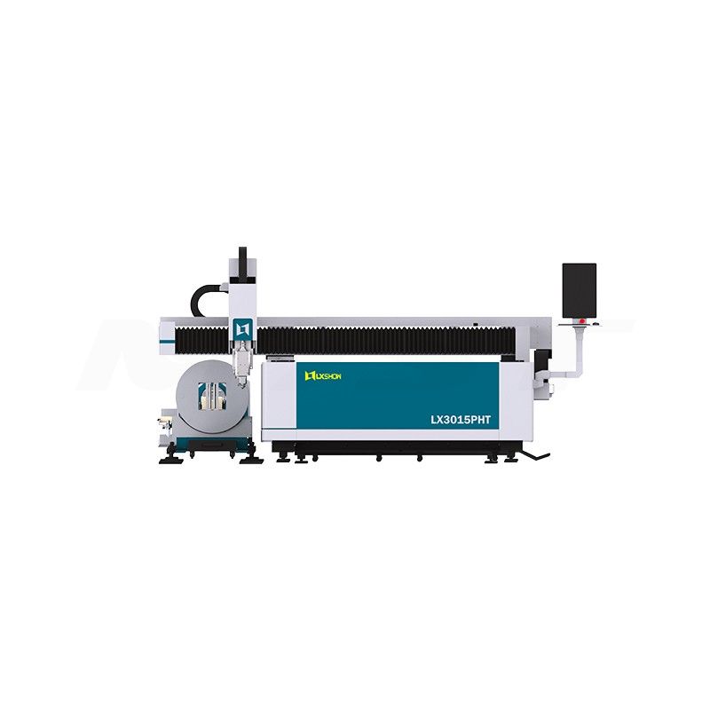 LXSHOW Latest LX3015PHT Metal Sheet and Tube Laser Cutting Machine with Exchange Table