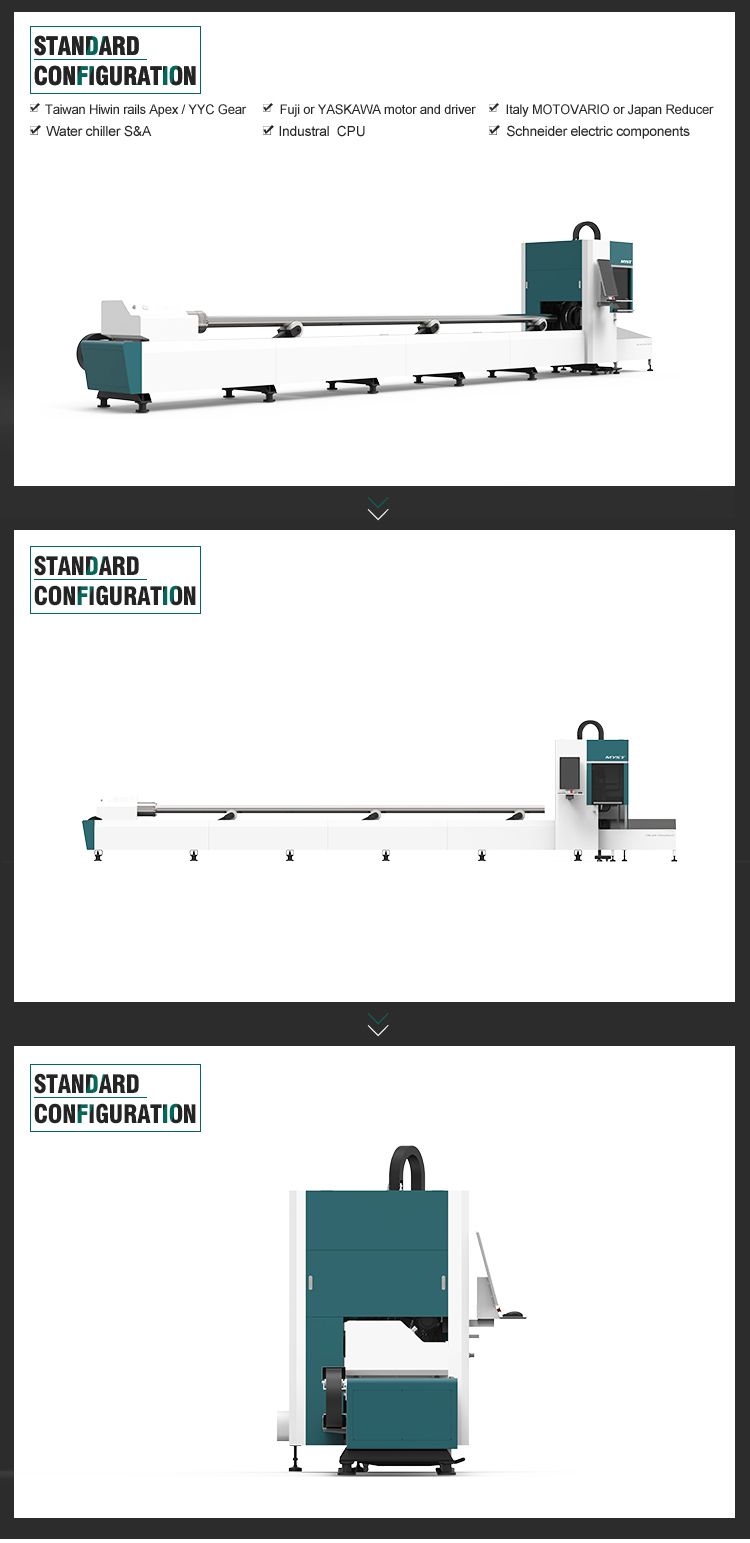 Professzionális cső- és csőszálas lézervágó gép Professzionális cső- és csőszálas lézervágó gép