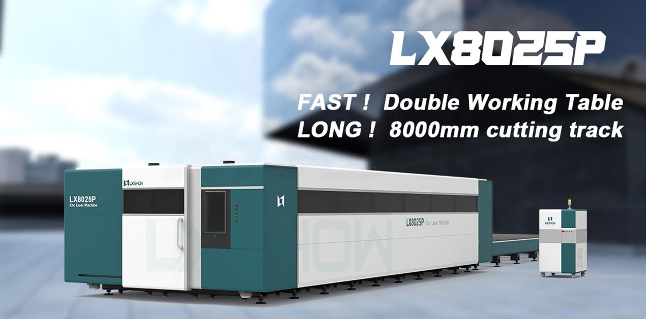LX8025P Kína legjobb nagy teljesítményű fémlap burkolt szálas lézervágó gépe rozsdamentes acélhoz, szénacélhoz, vashoz LX8025P Kína legjobb nagy teljesítményű fémlap burkolt szálas lézervágó gépe rozsdamentes acélhoz, szénacélhoz, vashoz