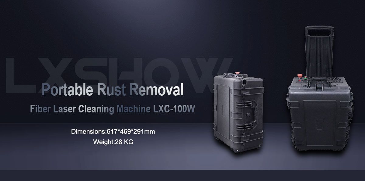 LXC-100W 100W cheap Handheld Portable rust removal fiber laser cleaning machine price for sale