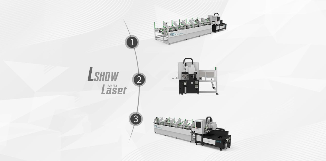 LX9TQA Automatic Feeding Fiber Laser Cutting Metal Tube Pipe Machine for Iron Stainless Steel Carbon Steel