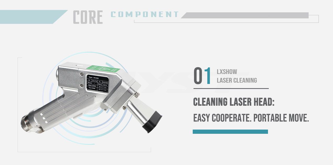 LXC-1000W 1500W  Small Handheld Laser Cleaning Machine Metal Rust Remover Iron Stainless steel