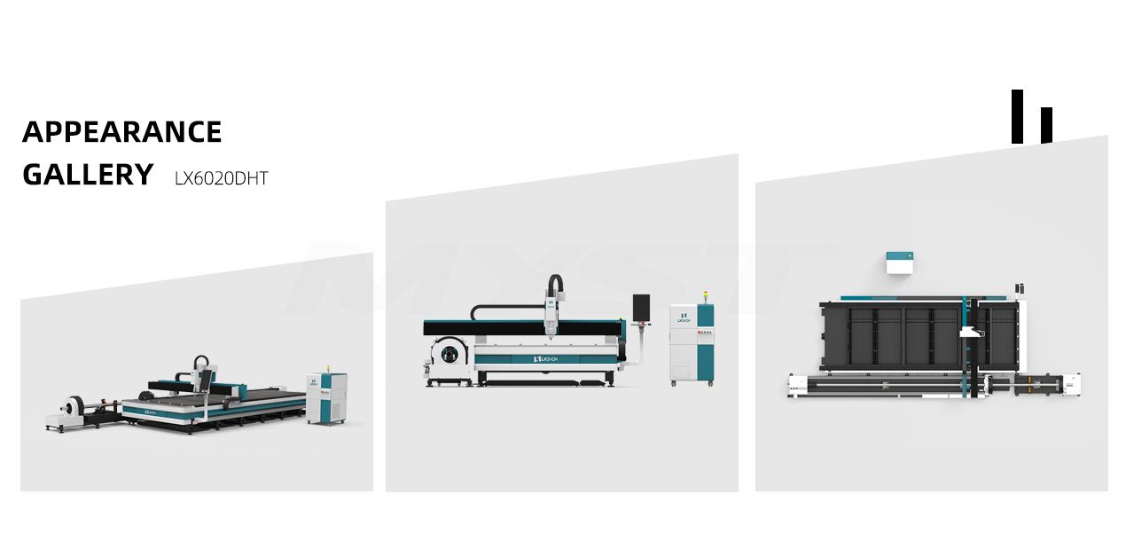 LX6020DHT Three-Chuck Tube and Plate Fiber Laser Cutting Machine