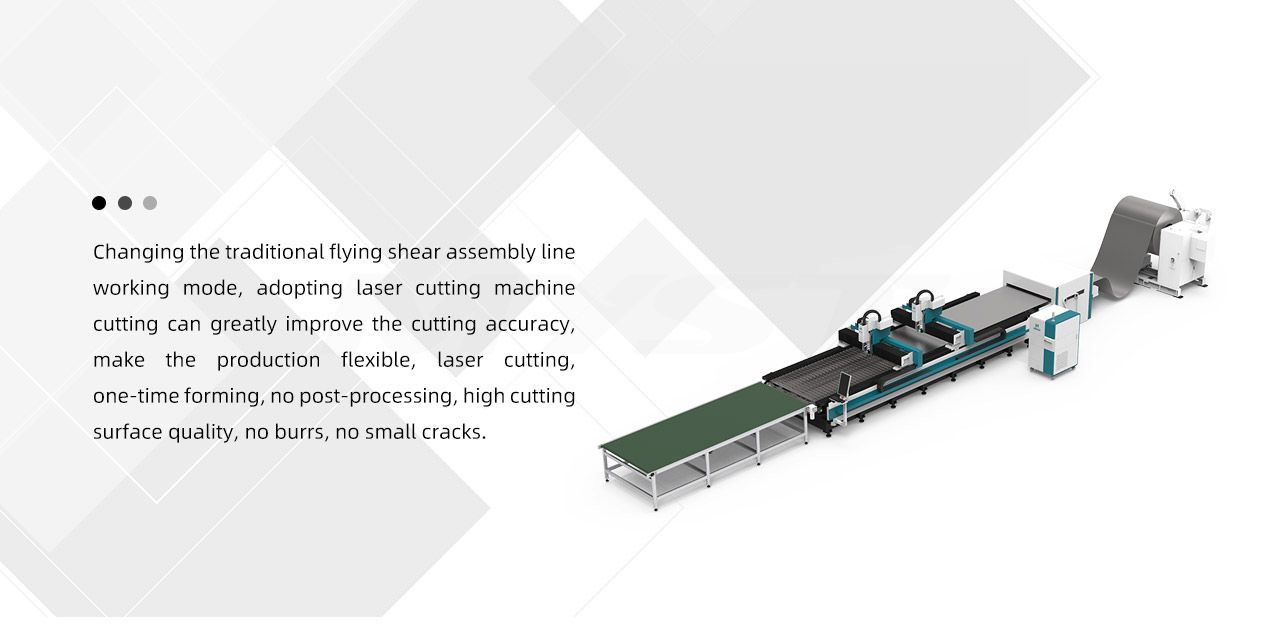 LX6015FLD Coil Fed Laser Cutting Machine With Decoiling And Levelling