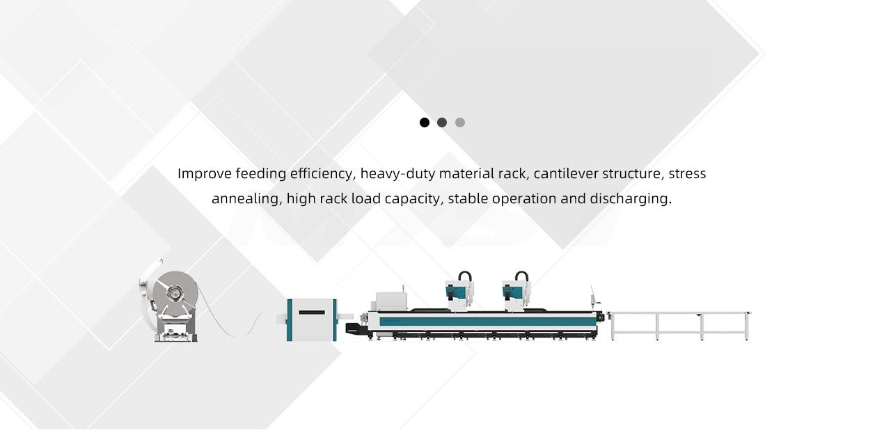 LX6015FLD Coil Fed Laser Cutting Machine With Decoiling And Levelling