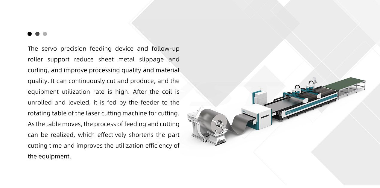 LX6015FLD Coil Fed Laser Cutting Machine With Decoiling And Levelling