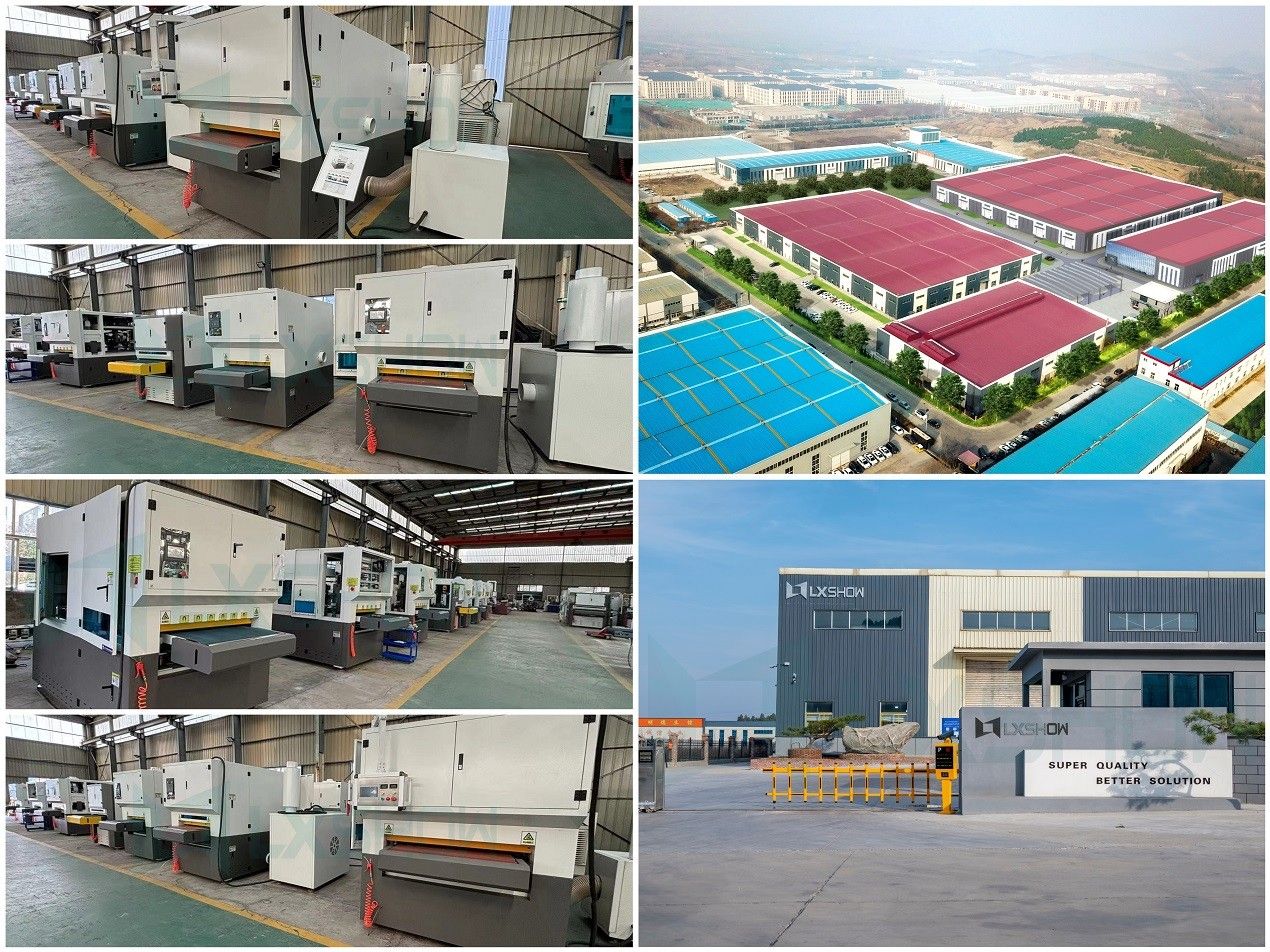 Double Belt Deburring and Chamfering Machine with Vacuum Adsorption Table