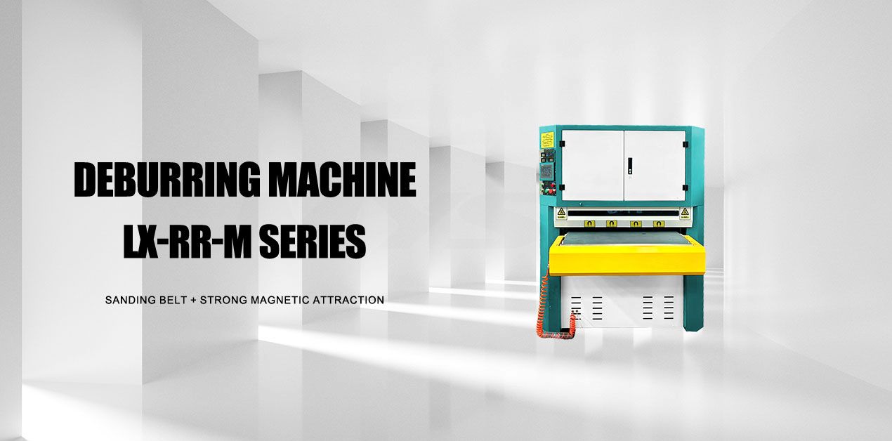 Double belt deburring machine with strong magnetic adsorption table