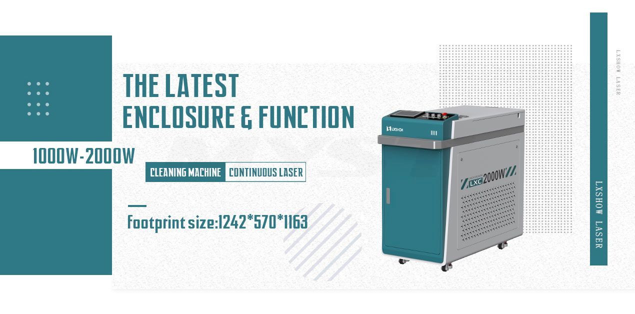 LXC-2000w Handheld Laser Cleaning Machine Rust Paint Oil Remove For Metal Wood Surface Cleaner 1000w 1500w 2000w (Optional）