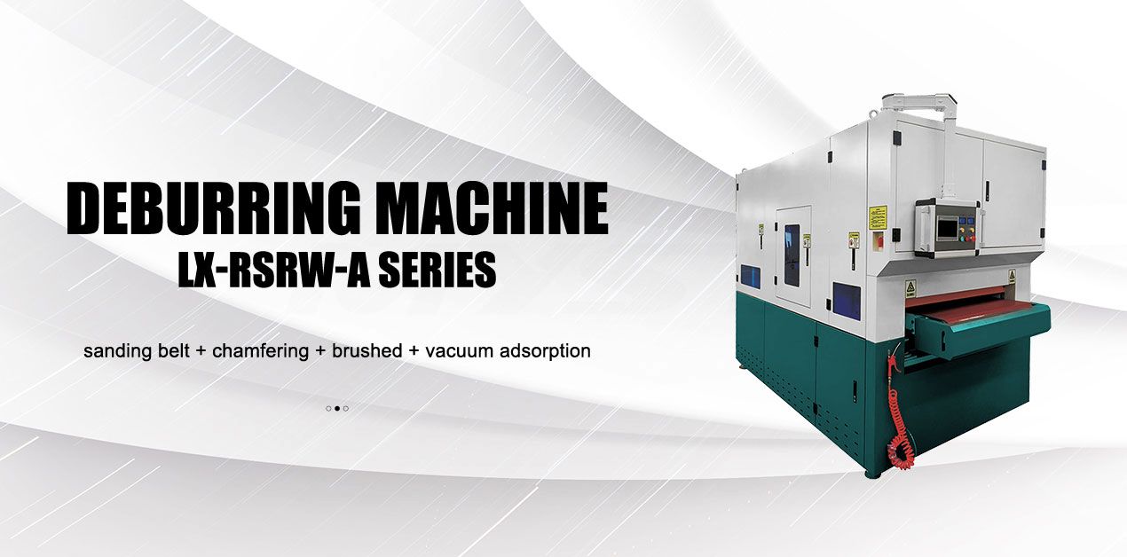 High Quality Deburring Machine LX-RSRW-A 1000 Series Double Belt Vacuum Adsorption Table with Chamfering and Wire Drawing Function