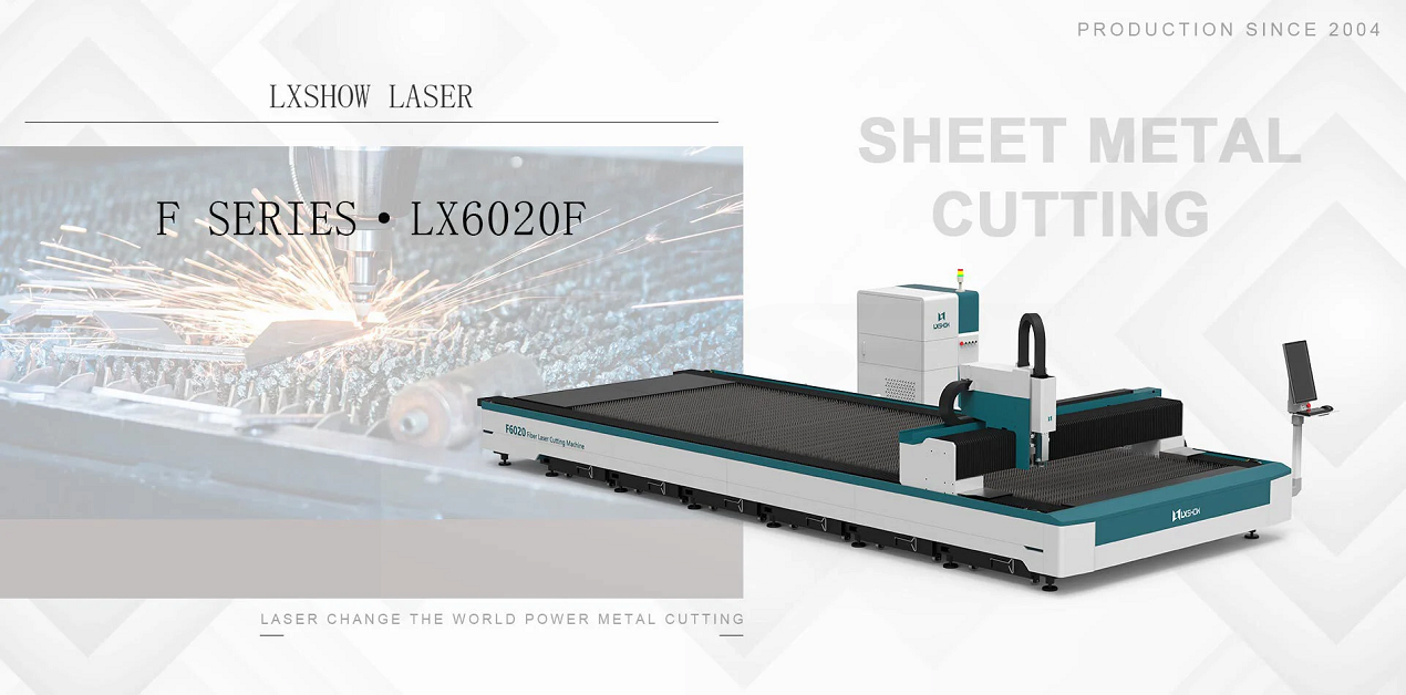 LXSHOW High Power 8-30KW LX6020F Metal Sheet Fiber Laser Cutting Machine