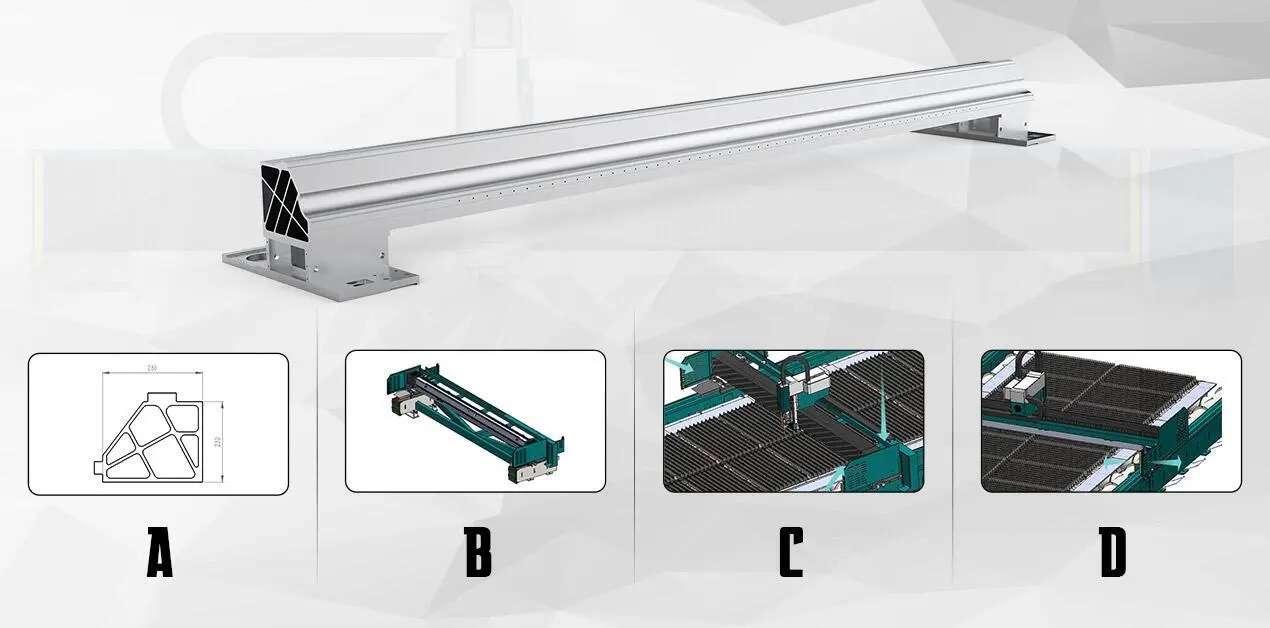 LXSHOW High Power 8-30KW LX6020F Metal Sheet Fiber Laser Cutting Machine