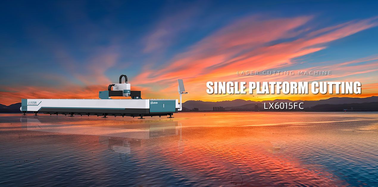 High Quality LXSHOW LX6015FC Single Table Laser Cutter 6KW Cutting Machine for Metal