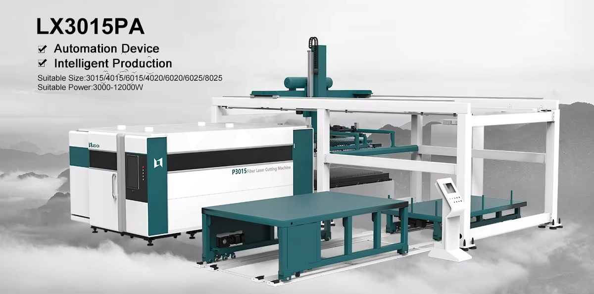 LX3015PA Automation device fiber laser cutter price for sale metal laser machine cut carbon thickness chart aluminum plate for industry