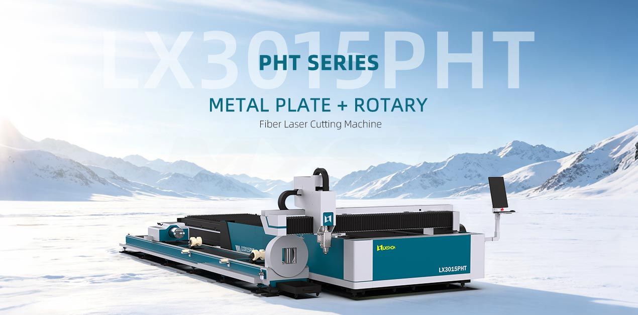 LXSHOW Latest LX3015PHT Metal Sheet and Tube Laser Cutting Machine with Exchange Table LXSHOW Latest LX3015PHT Metal Sheet and Tube Laser Cutting Machine with Exchange Table